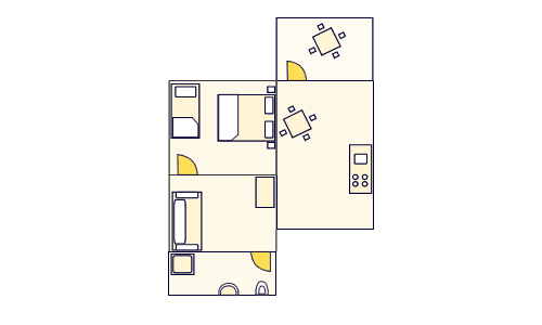 Ground-plan of the apartment - 2 - A3